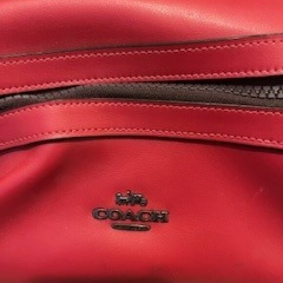 COACH MEDIUM CHARLIE BACKPACK IN SIGNATURE CANAS WITH CHERRY MOTIF - Picture 2 of 10